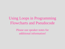 Using Loops in Programming - Bristol Community College