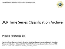 UCR Time Series Classification Archive