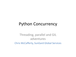 Python Concurrency