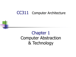 CS116-Computer Architecture