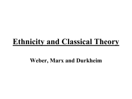 Ethnicity and Classical Theory
