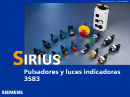 SIRIUS 3SB3 Pushbuttons and Indicator Lights