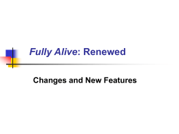 Fully Alive: Renewed