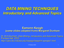 Data Mining - University of California, Riverside