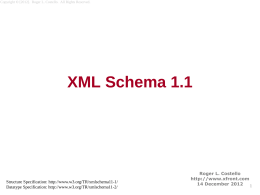 Extensive Overview of XML Schema 1.1