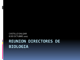 REUNION DIRECTORES DE BIOLOGIA