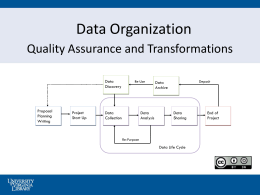 Data Organization