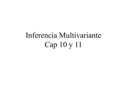 Inferencia Multivariante Cap 10 y 11
