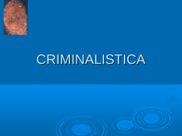 CRIMINALISTICA