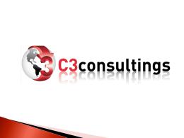 Diapositiva 1 - C3 Consultings