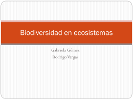 Biodiversidad en ecosistemas