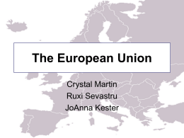 EU map: - College of Business