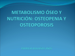 OSTEOPENIA-OSTEOPOROSIS