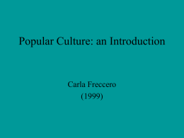 Popular Culture: an Introduction