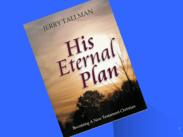 His Eternal Plan