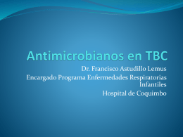 Antimicrobianos en TBC