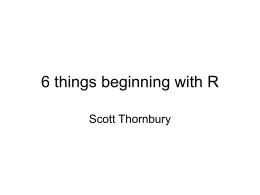 6 things beginning with R