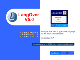 LangOver V5.0