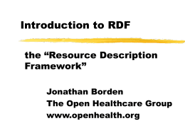 Introduction to RDF