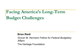 Facing America’s Long-Term Budget Challenges