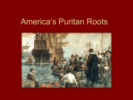The Puritans & The Crucible