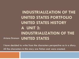 Industrialization of the United States Portfolio United
