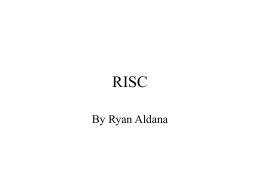 RISC - SJSU Computer Science Department
