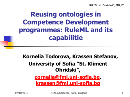 Educational background and professional experience