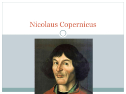 Nicolaus Copernicus - Massachusetts Institute of …