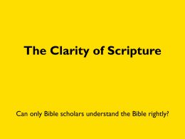 Chapter 6: The Four Characteristics of Scripture