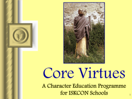 Core Values A Character Education Programme for …