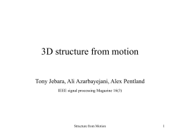 3D structure from motion - Gipuzkoako Campusa