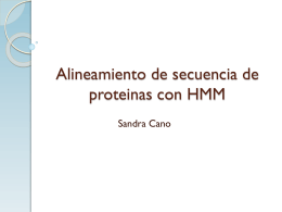 Alineamiento de secuencia de proteinas con HMM