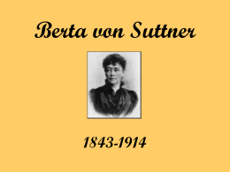 Berta von Suttner