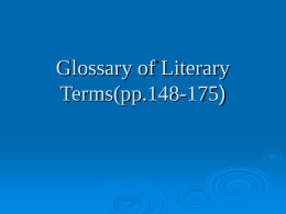 Glossary of Literary Terms(pp.148-175)