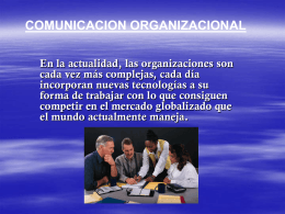 COMUNICACION ORGANIZACIONAL