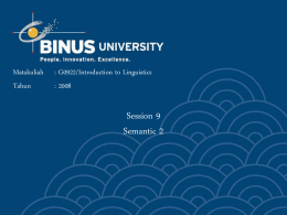 Title Goes Here - Binus University
