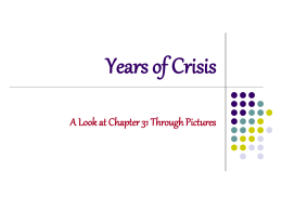 Years of Crisis