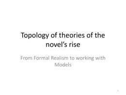 Topology of theories of the novel’s rise