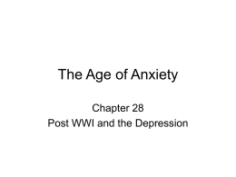 The Age of Anxiety - Weber School District