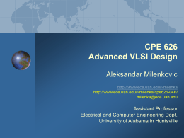 Advanced VLSI Design: Introduction
