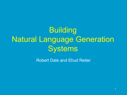 Building Applied Natural Language Generation Systems