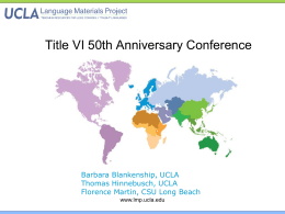 UCLA Language Materials Project