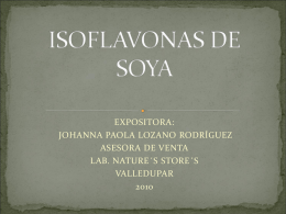 ISOFLAVONAS DE SOYA