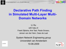 Declarative Path Finding in Simulated Multi