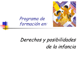 PROGRAMA DE FORMACION