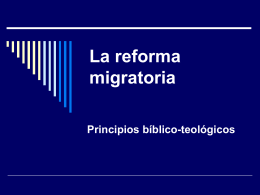 La reforma migratoria