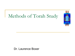 Torah Study in Judaism