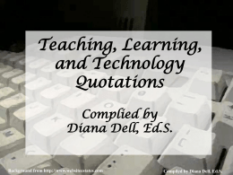 Teaching, Learning, and Technology Quotations