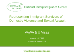 Representing Immigrant Survivors of Domestic …